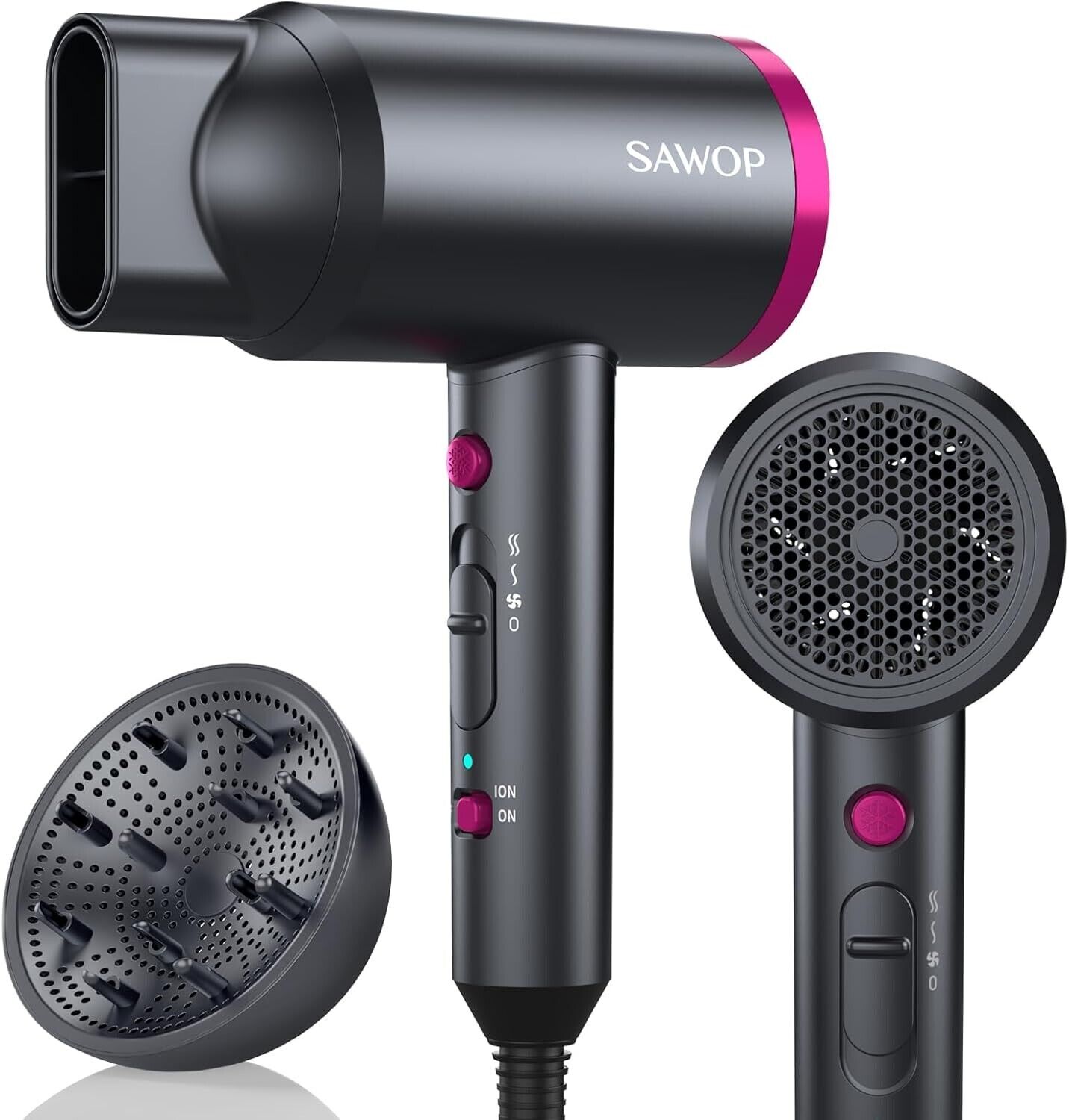 Sawop Hair Dryer with Diffuser
