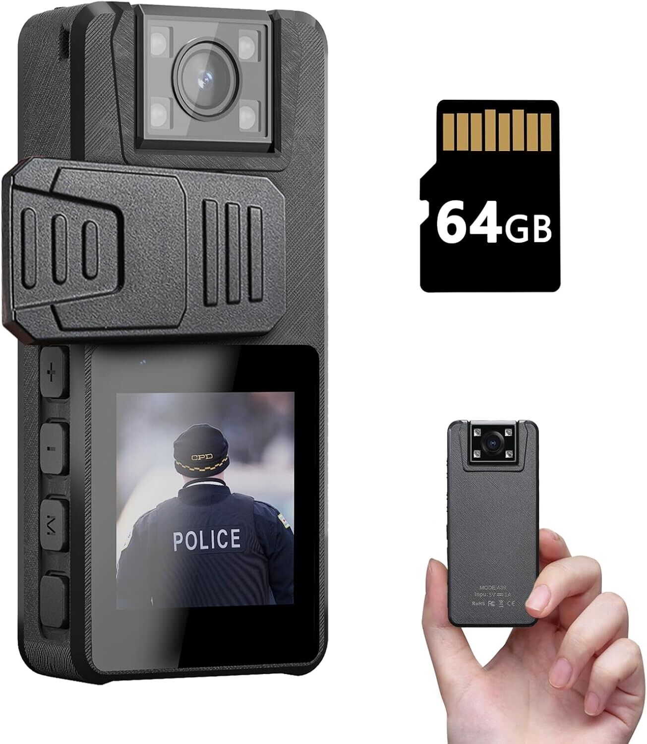 Hoestr Body Camera 3000mAh