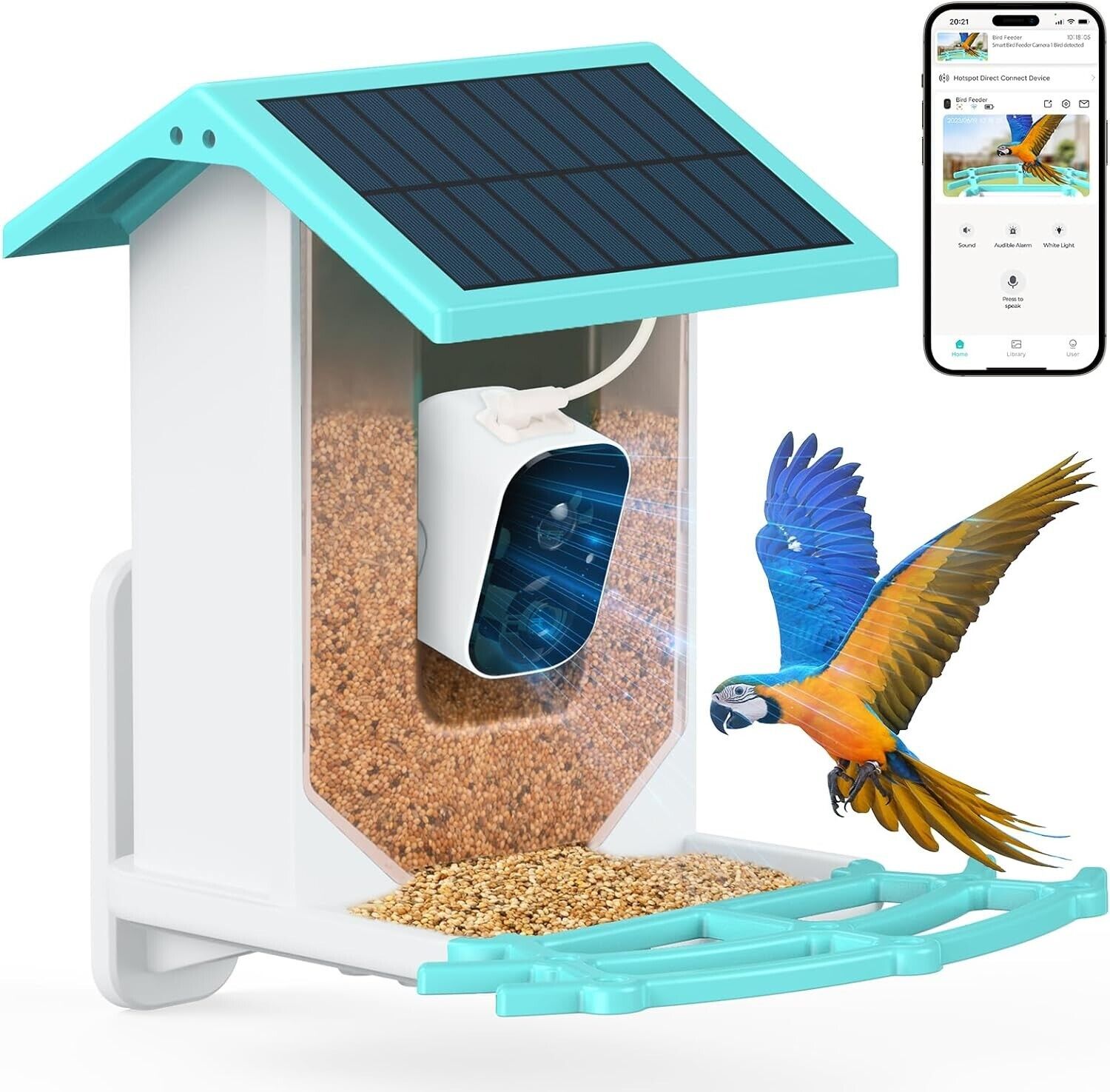 Bird Feeder Camera, Newest Solar Bird Feeder with Camera Wireless Outdoor
