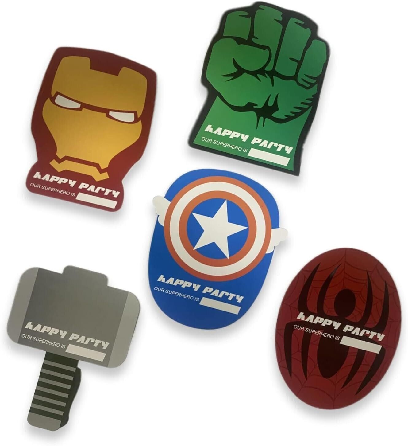 Direct Spech Ltd - 35 Pcs Superhero Party Invitation Cards For Boys & Girls