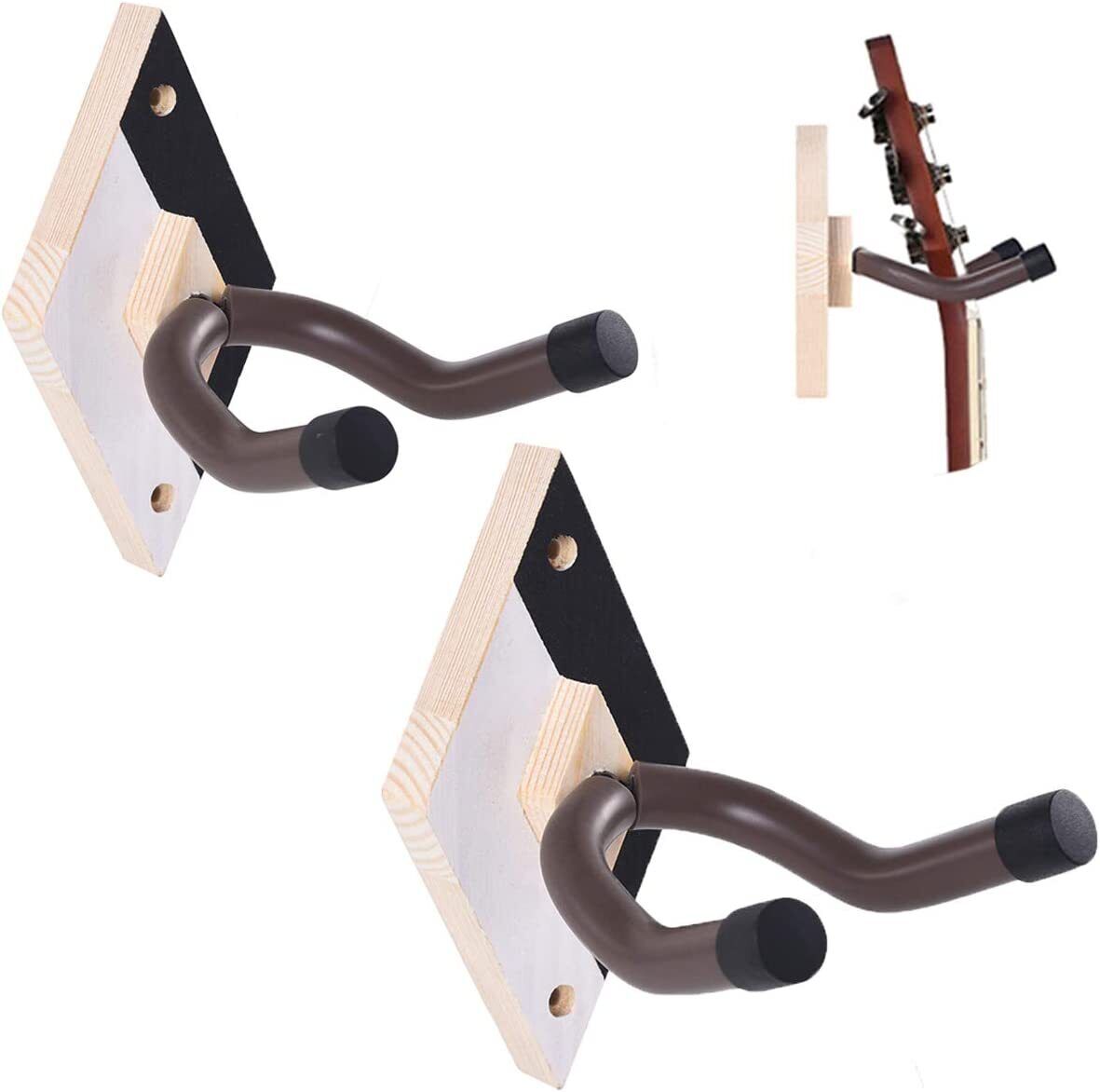 Guitar Wall Mount Hanger 2 Pack guitar stand Accessories for Bass Electric