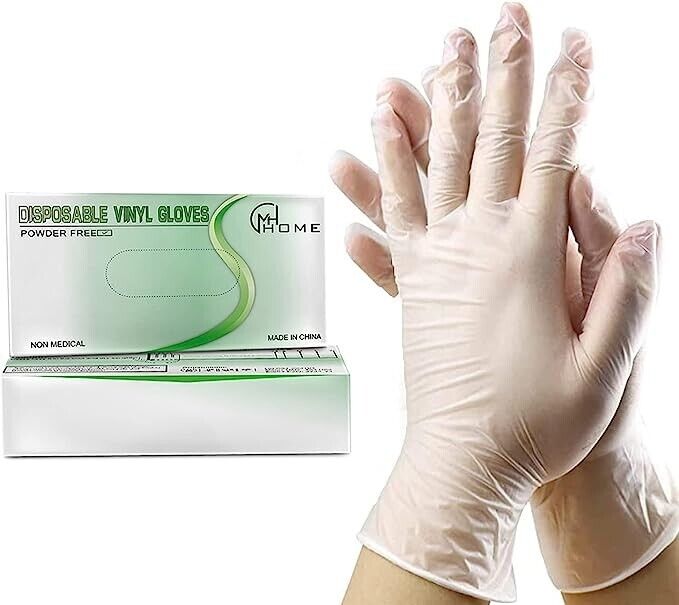Clear Vinyl Disposable Gloves Multi-Purpose| Latex | Powder Free |