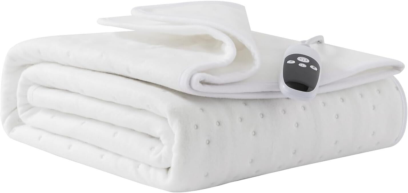 Electric Blanket Double Heated Blanket - 9 Heat Settings Comfort
