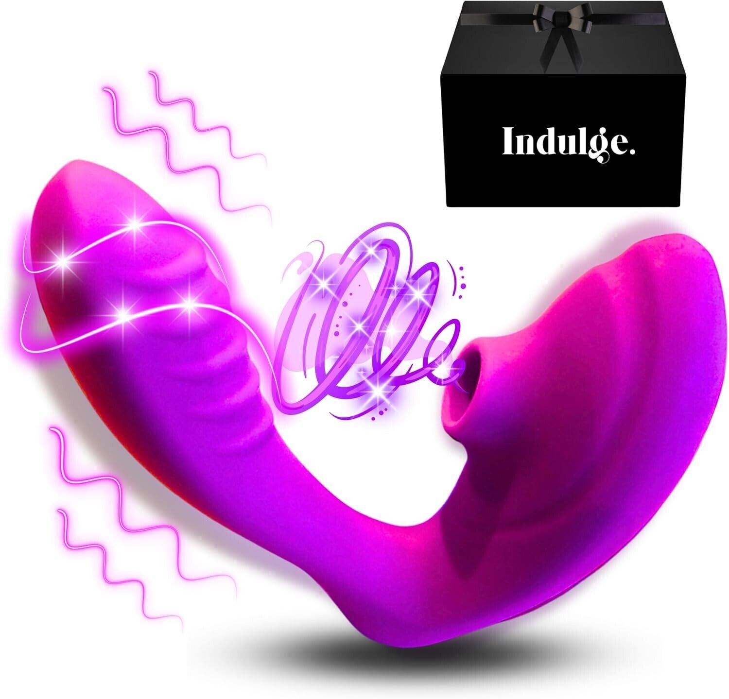 G-spot Dual Sex Toy Vibrator & Clit Sucker - 10 Vibration & Sucking