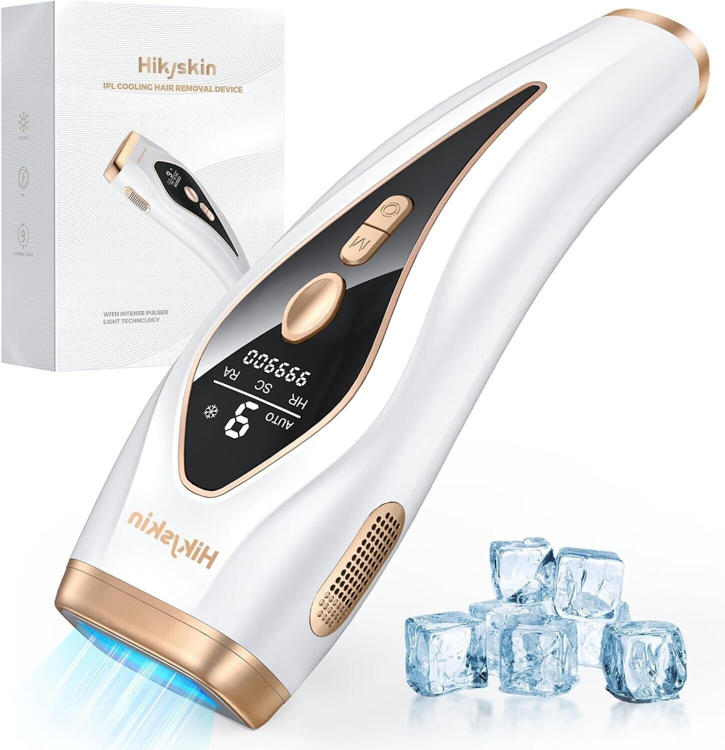 Laser Hair Removal with Cooling - Permanent Paliness 3 in 1 IPL Hair Removal