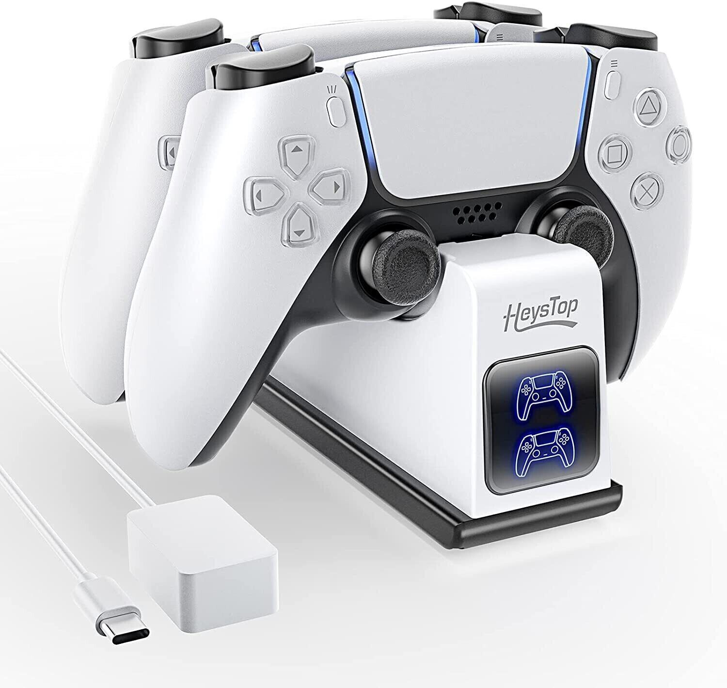 HEYSTOP PS5 Charging Station, PS5 Controller Charger PS5 Charging Dock DualSense