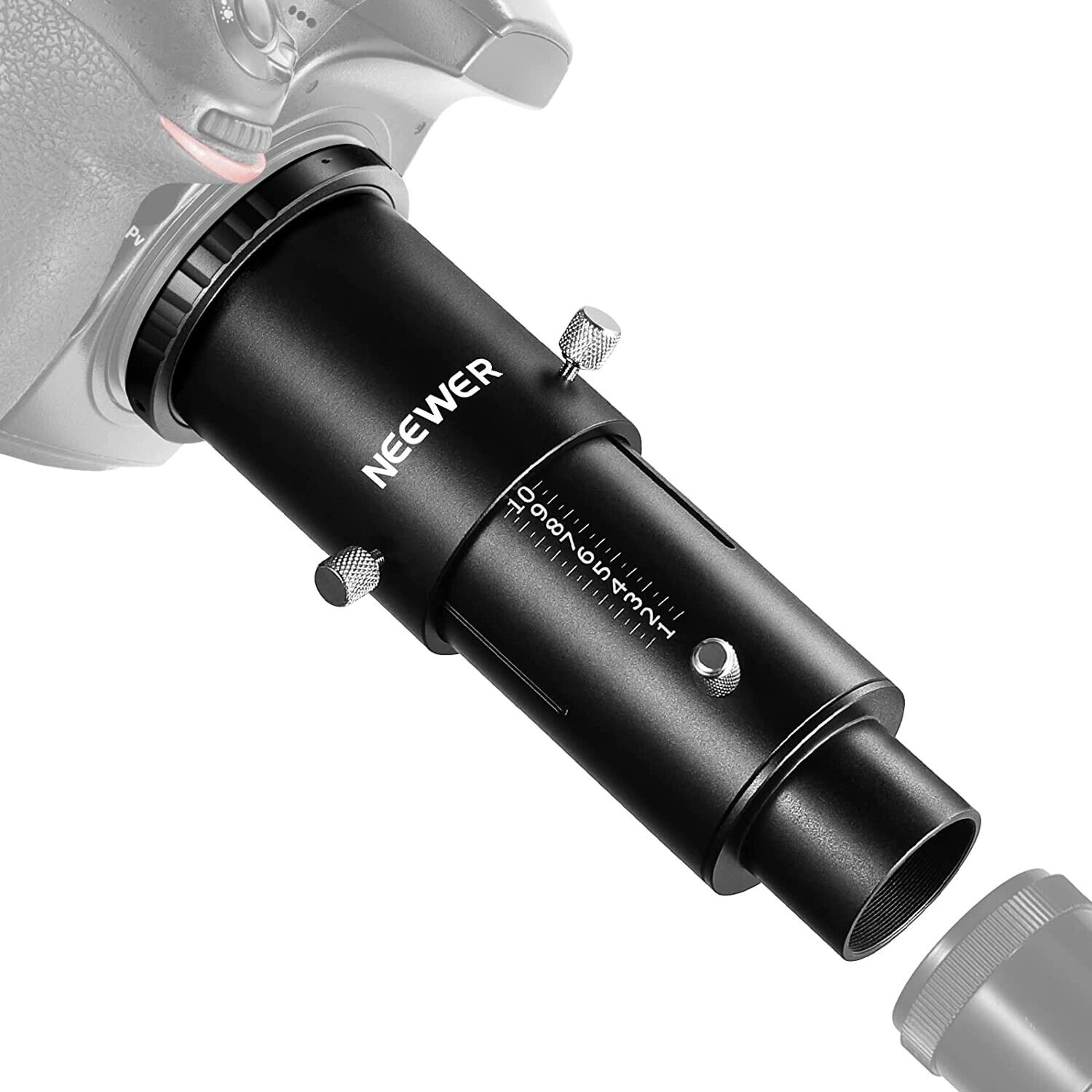 Neewer 1.25\u201d Variable Telescope Camera Adapter & 1.25\