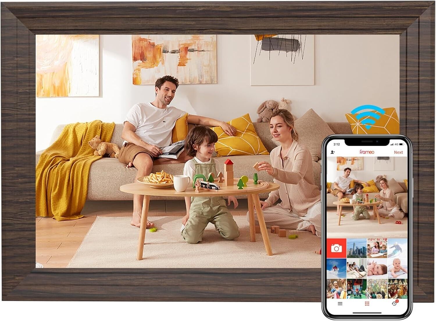 Aorpdd 10.1 Inch WiFi Cloud Digital Photo Frame, 1280 * 800 Resolution 16:10 HD