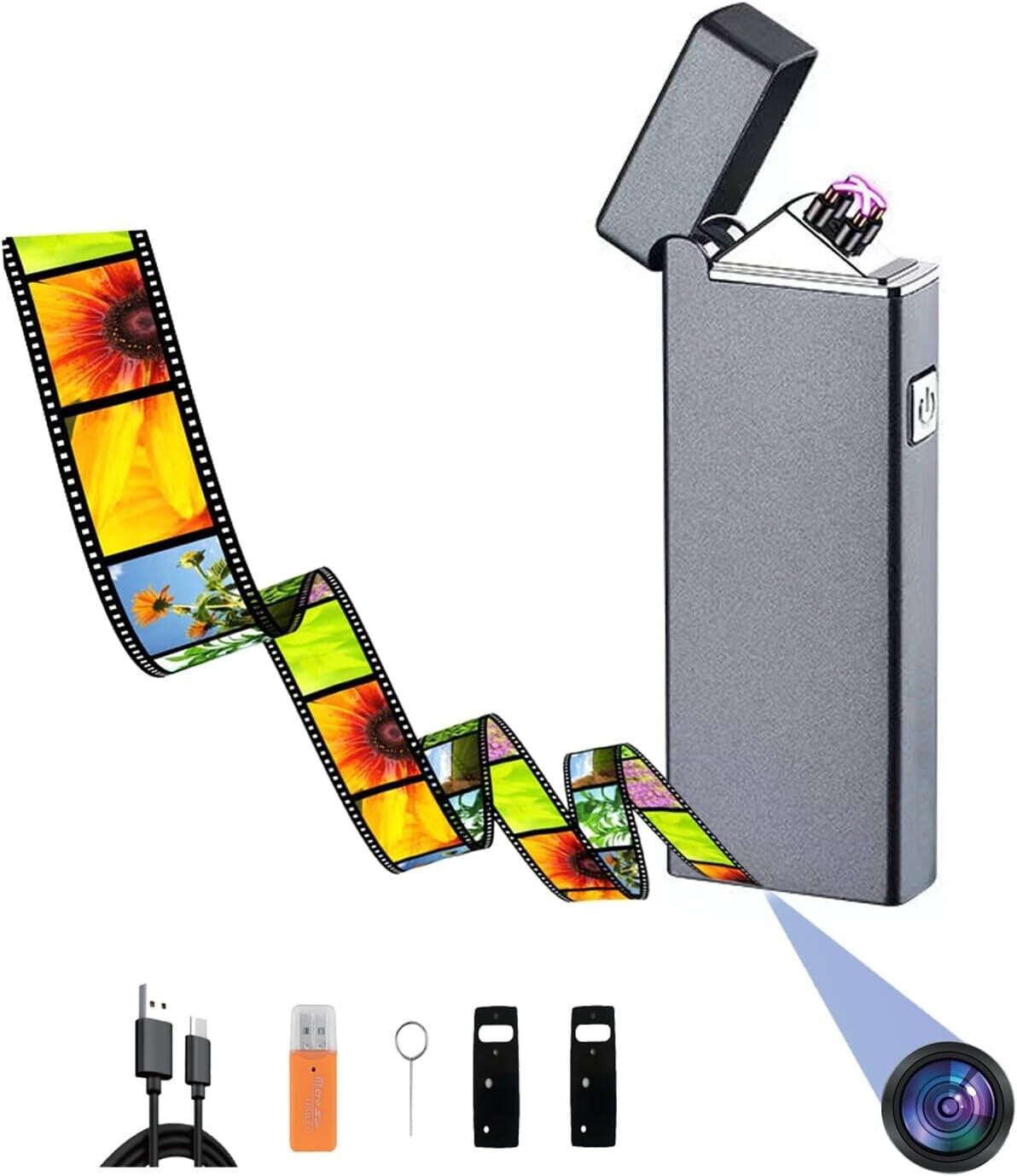 Mini camera - Security camera - Small camera - Electronic lighter camera