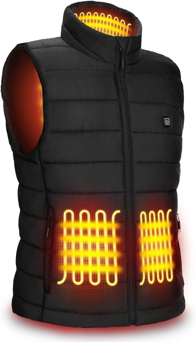 AGUG Heated Vest, Heating Gilet for Men\/Women 3 Temperature Levels Slim Fit (L)