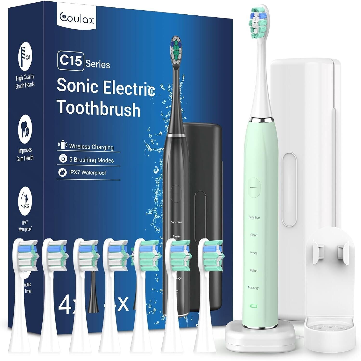 Sonic Electric Toothbrush Sonic Toothbrush - COULAX Travel Toothbrushes