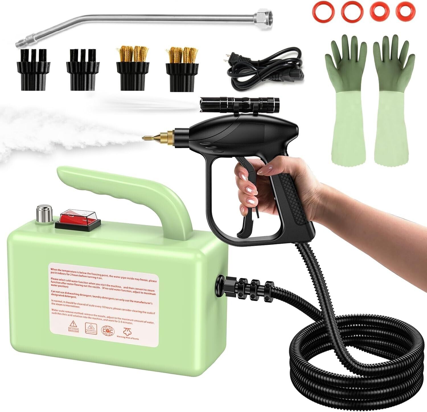 Handheld Steam Cleaner with LED Light