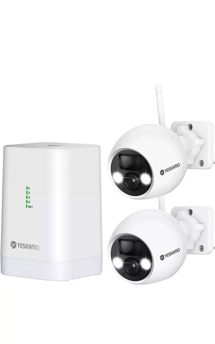 YESKAMO Home Security Camera TJ33-2IN1 Outdoor Wireless, 2K Resolution