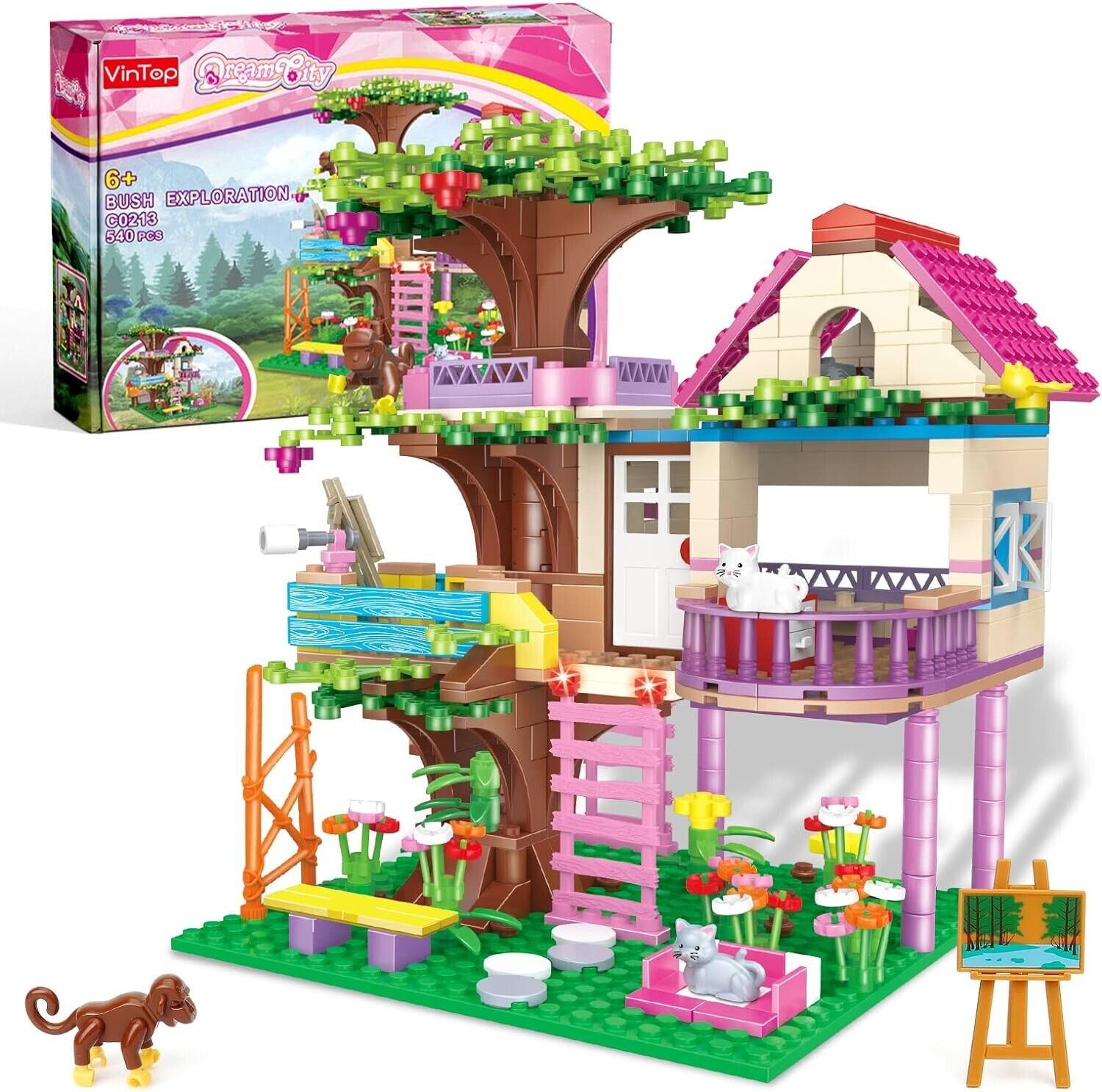 STEM Building Toys for Girls Ages 6+, Tree House Building Set