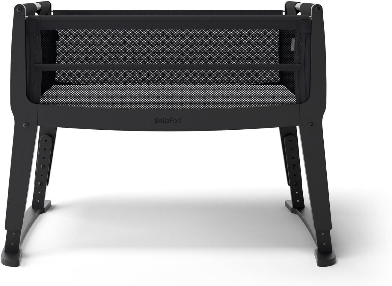 SnuzPod Studio Next to Me Crib -Portable Lightweight Baby Bed with Zip-Down Wall