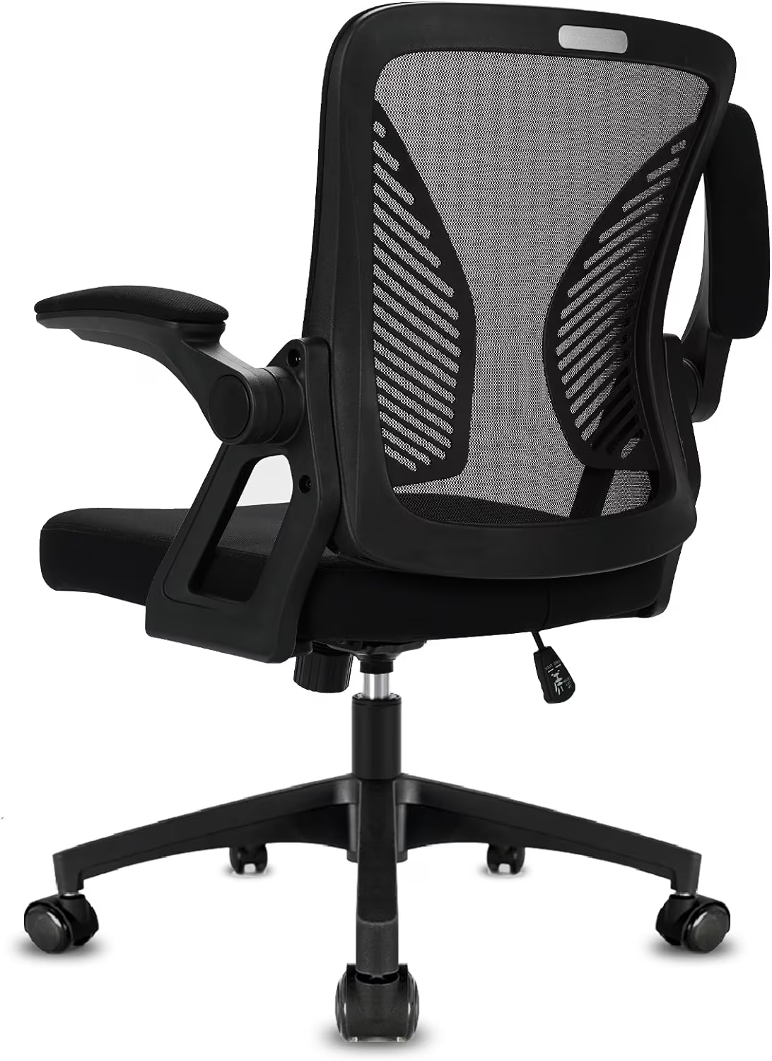 Durrafy Office Chair Ergonomic, Office Desk Chair with 90\u00b0 Folding Armrests