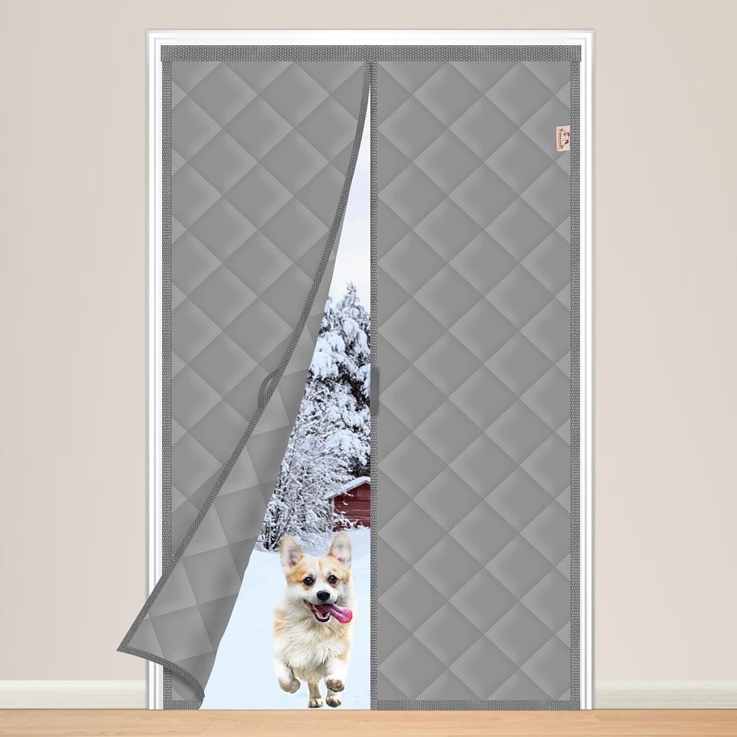 Yotache Thermal Door Curtain 90 X 200 CM, Thickened Windproof Waterproof