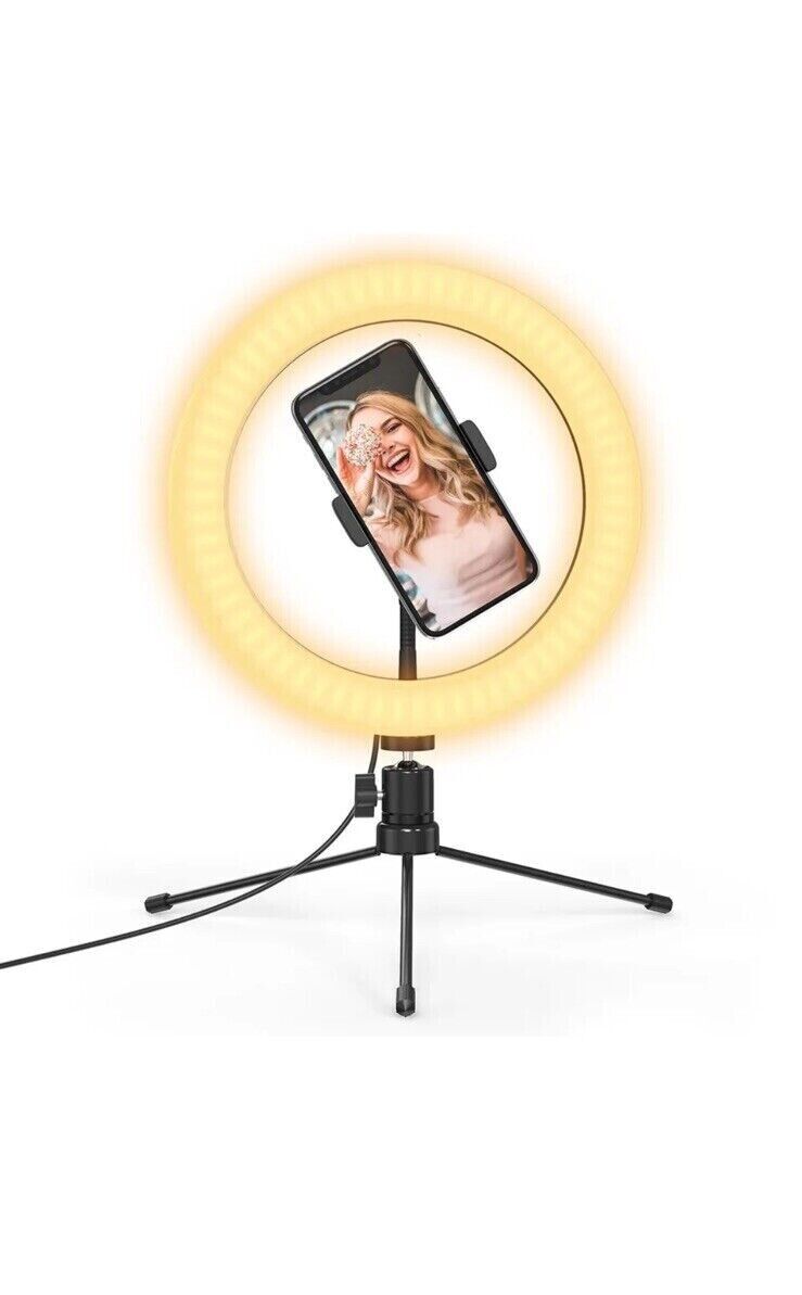 Dodocool 10.2 Ring Light with Stand,LED Ring Light with Stand and Phone Holder