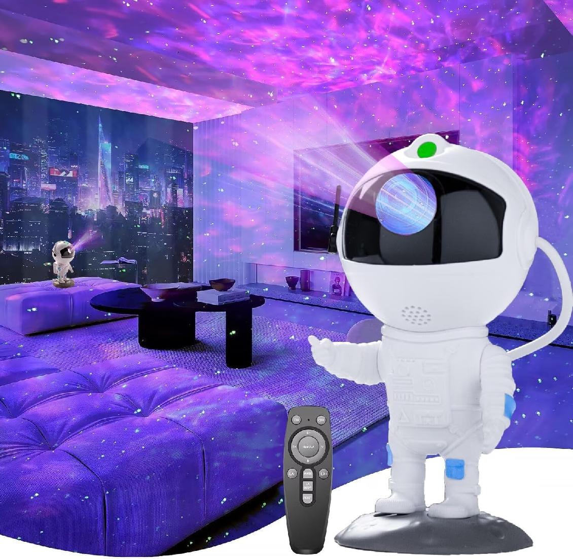 Astronaut Galaxy Light Projector, Remote Control, USB Powered 360\u00b0