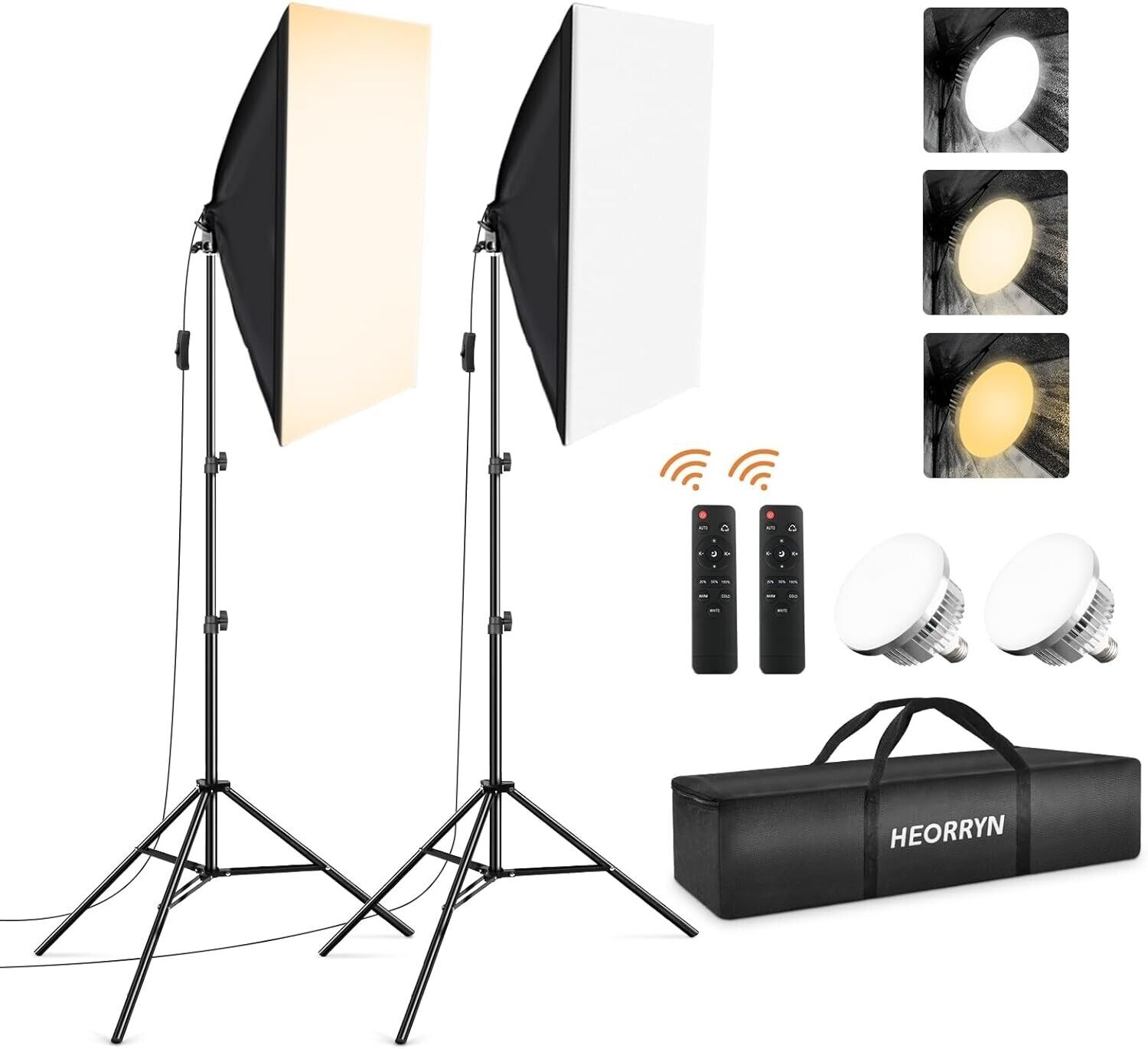 Softbox Photography Lighting Kit