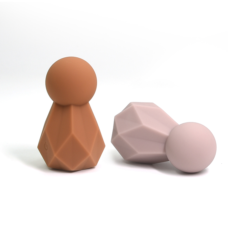 External Vibrator Sex Toy Geodesic USB rechargeable Silicone Massager Wosilicone