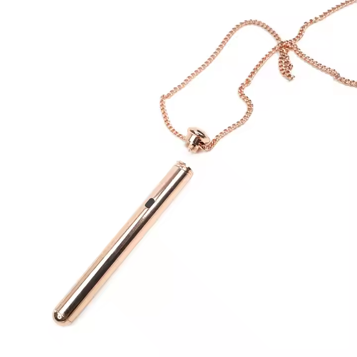 Necklace Vibrator Sex Toy USB rechargeable Fast Charging Stainless Steel Massager 7-frequency vibration massage with 3.7V polymer lithium battery 110MAH