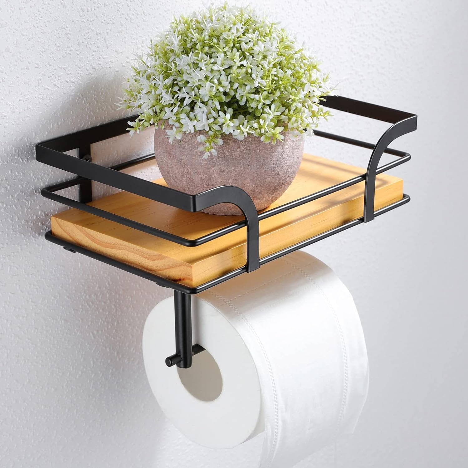 Personalised Toilet Roll Holder with Shelf