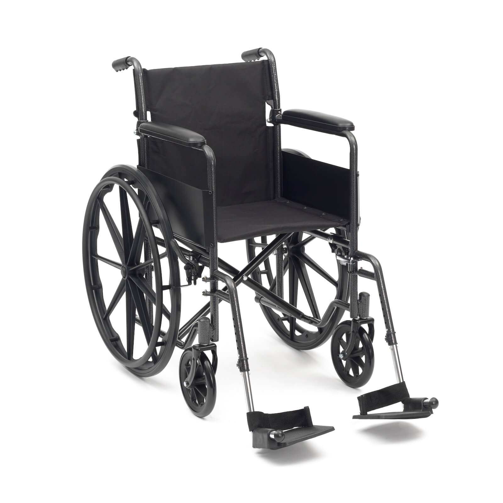 Silver Sport steel wheelchair with Half Fold Back (18\")