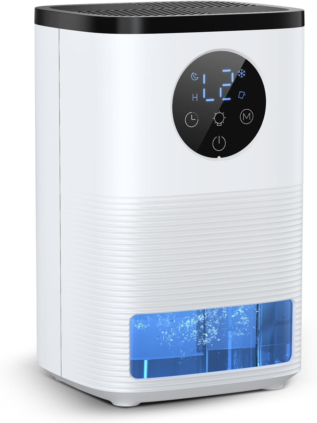1.6L Portable Small Dehumidifier for Home Use, Timer, 7 lights, removable tank, auto shut off, Dehumidifiers for Drying Clothes